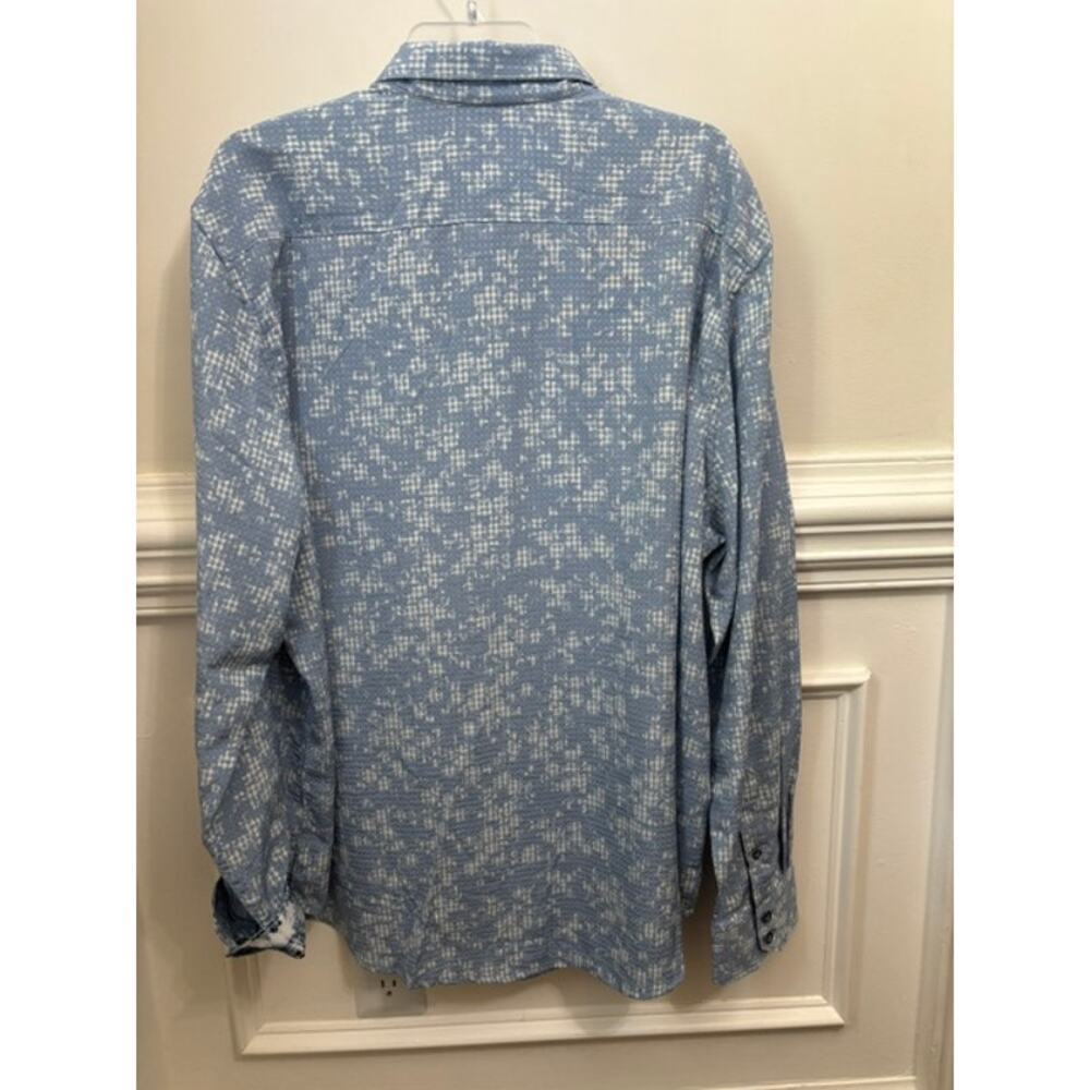 ROBERT GRAHAM Shirt 3XL Classic Fit Button Blue Unique Print NWT - Picture 2 of 11